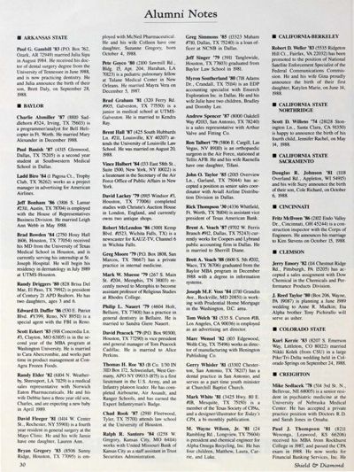Alumni Notes, March 1989
